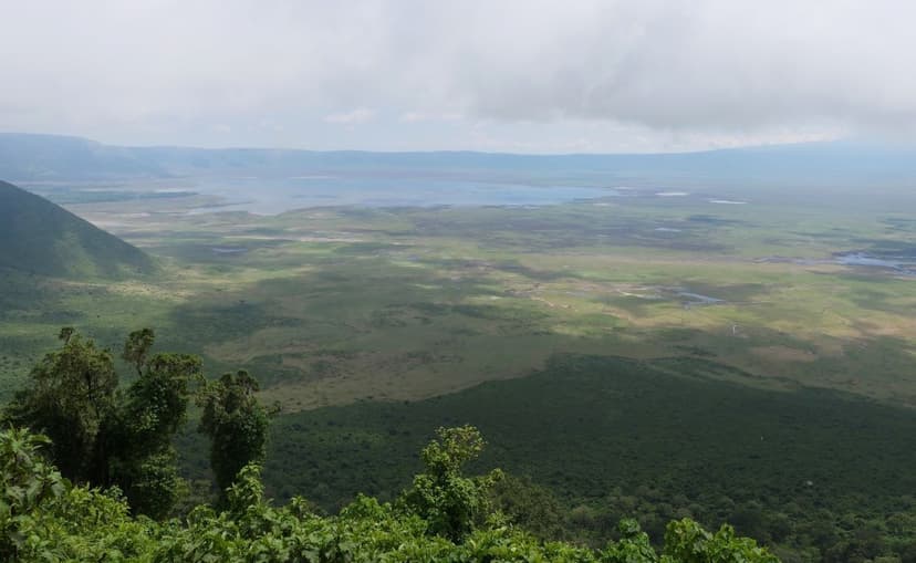View across the Ngorongoro crater