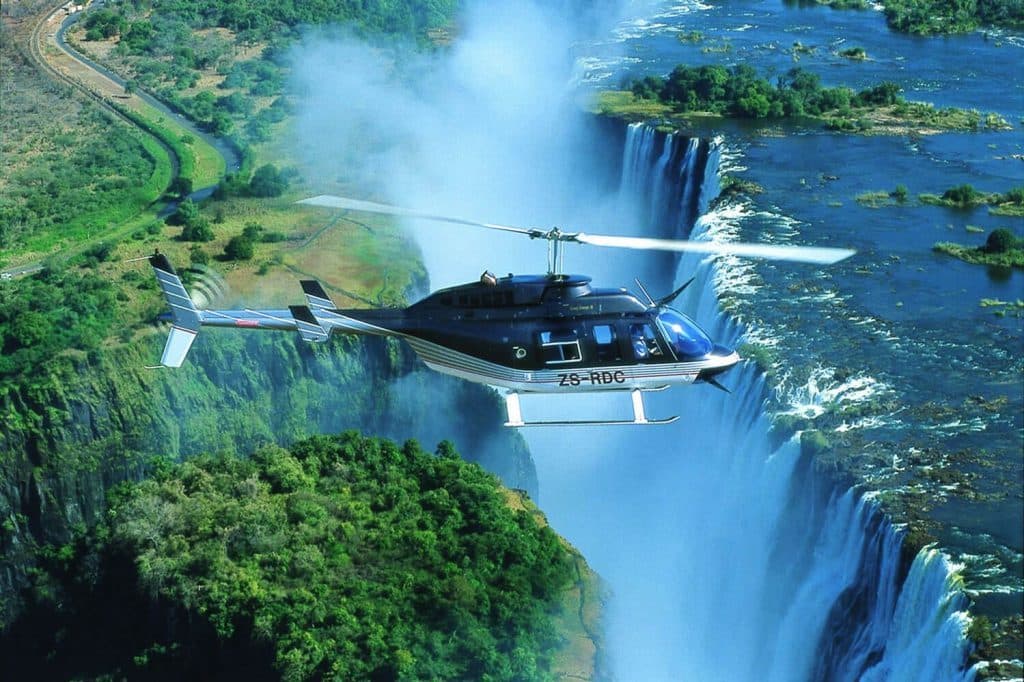 Helicopter Flight of Angels in Victoria Falls, Zimbabwe