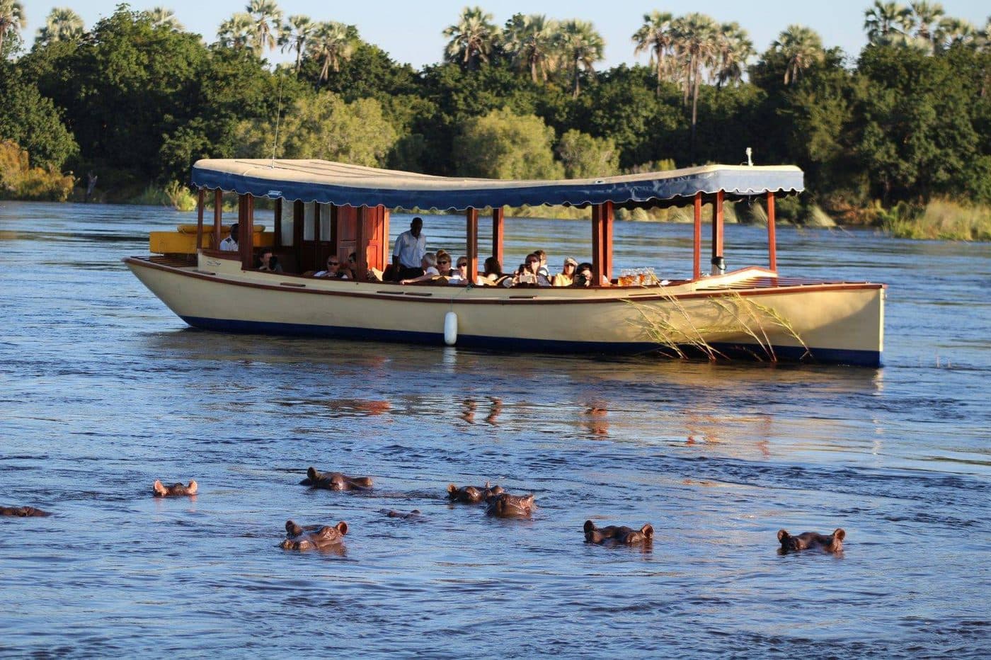 Sunset Cruise on the Zambezi in Victoria Falls, Zimbabwe