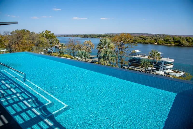Private pool at honeymoon safari lodge