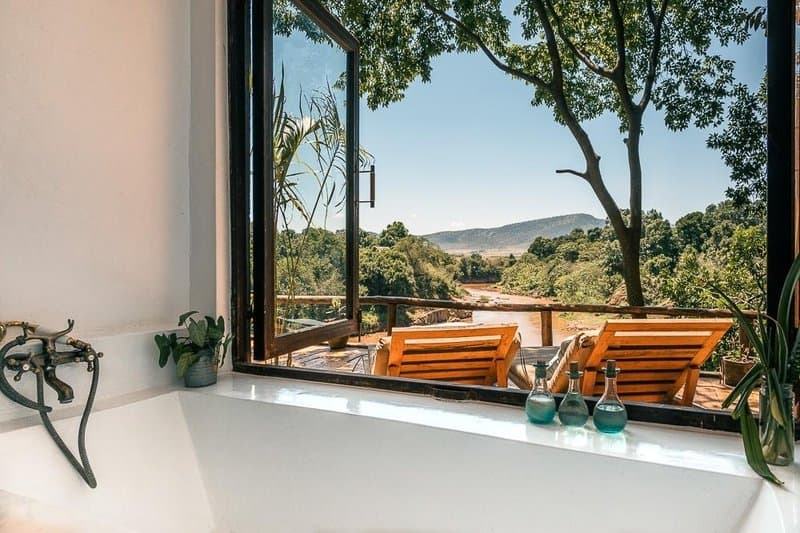 Luxurious suite interior at a romantic Kruger lodge