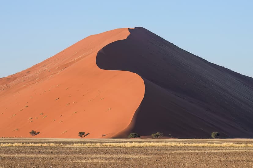 Dune 45 at sunrise at Sossusvlei, Namibia honeymoon
