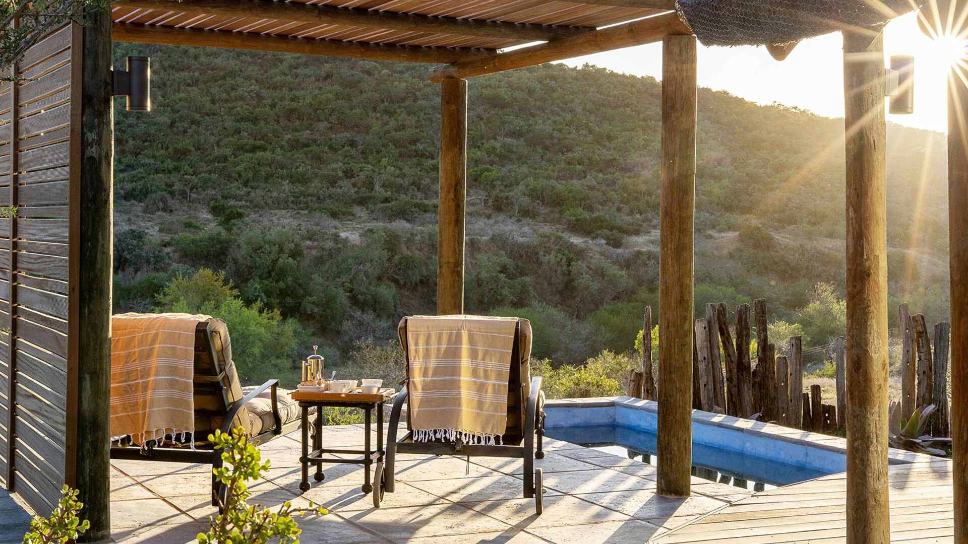 Luxury suite and private deck at a malaria-free Big Five game lodge in the Eastern Cape — the setting for the best Eastern Cape game lodges of 2026/2027